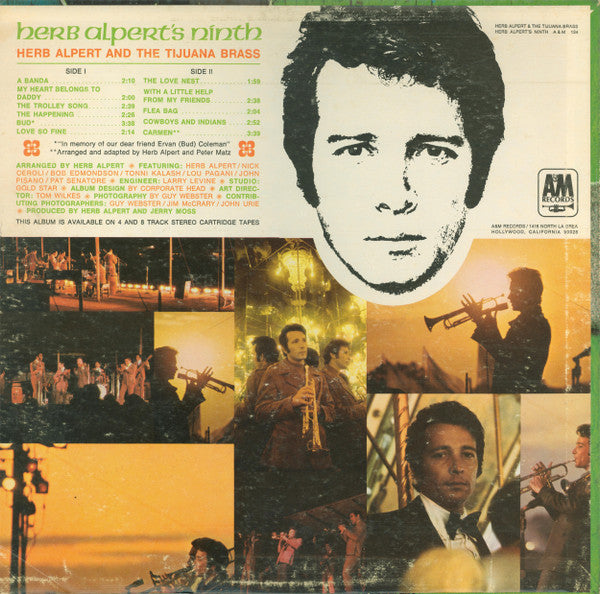 Herb Alpert & The Tijuana Brass : Herb Alpert's Ninth (LP, Album, Ter)