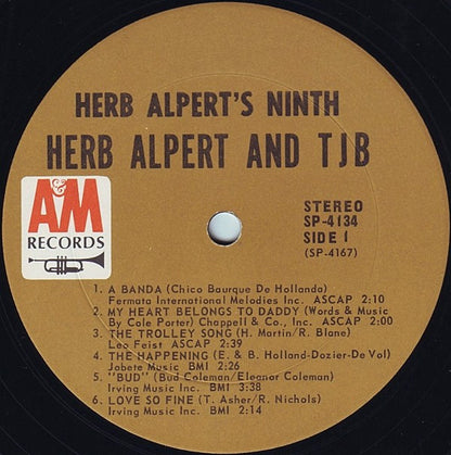 Herb Alpert & The Tijuana Brass : Herb Alpert's Ninth (LP, Album, Ter)