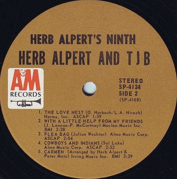 Herb Alpert & The Tijuana Brass : Herb Alpert's Ninth (LP, Album, Ter)