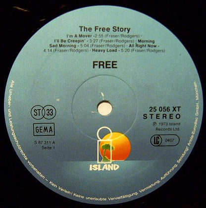 Free : The Free Story (2xLP, Comp, RE)