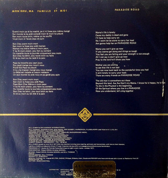 Bill-O-Men : Bill-O-Men (LP, Gat)