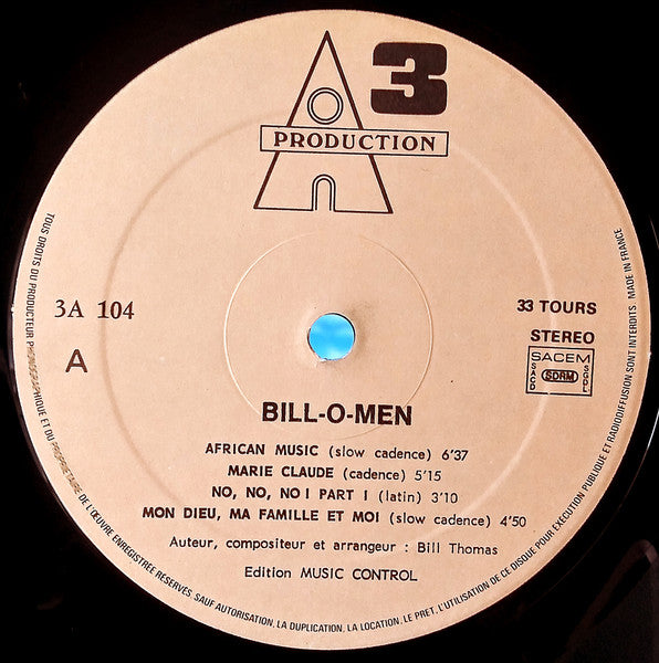 Bill-O-Men : Bill-O-Men (LP, Gat)