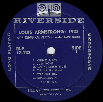 Louis Armstrong With King Oliver's Creole Jazz Band : Louis Armstrong: 1923 (LP, Comp, RM)