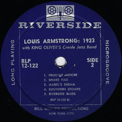 Louis Armstrong With King Oliver's Creole Jazz Band : Louis Armstrong: 1923 (LP, Comp, RM)