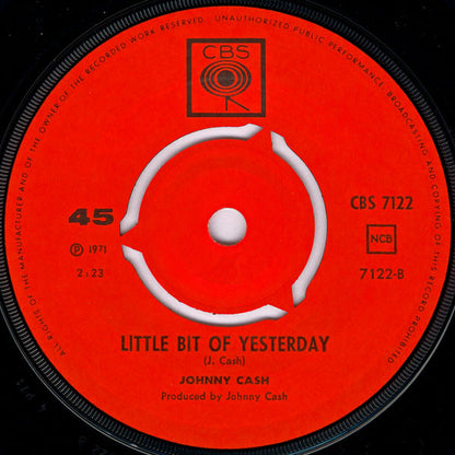 Johnny Cash : Man In Black (7")