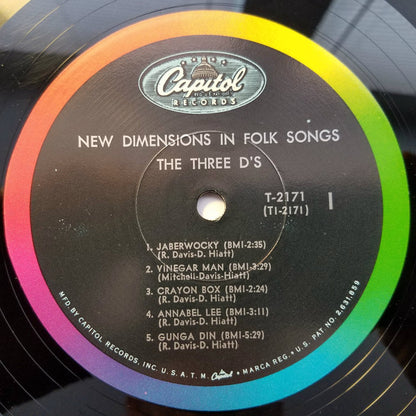 The Three D's (2) : New Dimensions In Folk Songs (LP)