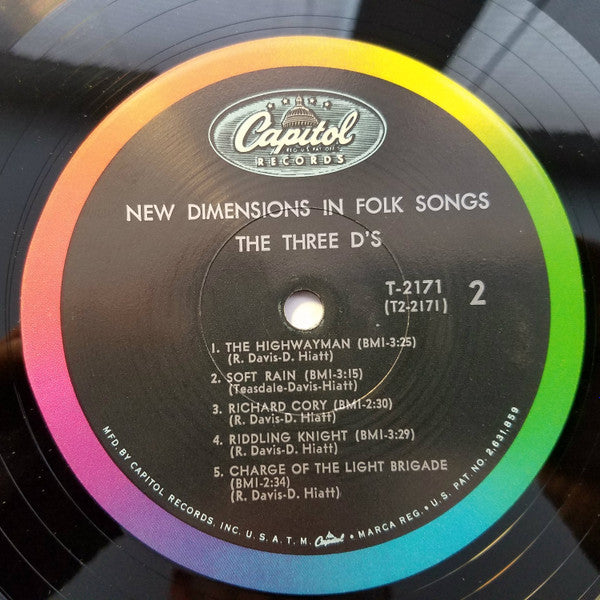 The Three D's (2) : New Dimensions In Folk Songs (LP)