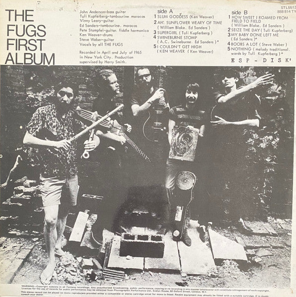 The Fugs : The Fugs First Album (LP, Album)