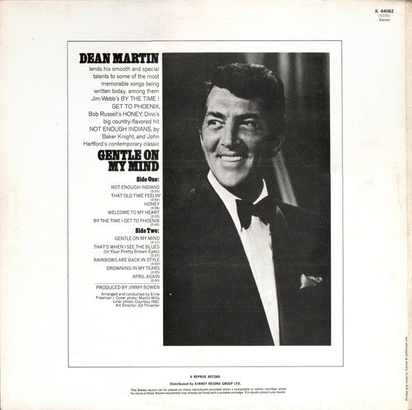 Dean Martin : Gentle On My Mind (LP, RE)