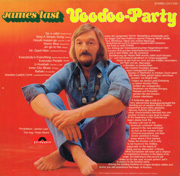 James Last : Voodoo-Party (LP, Album, Tah)