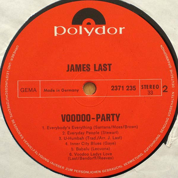 James Last : Voodoo-Party (LP, Album, Tah)