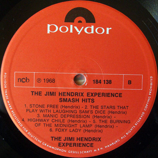 The Jimi Hendrix Experience : Smash Hits (LP, Comp, RE)