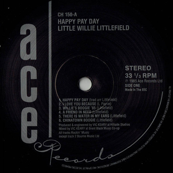 Little Willie Littlefield : Happy Pay Day (LP, Album)