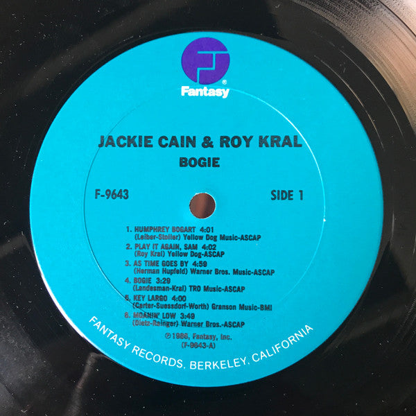 Jackie & Roy : Bogie (LP)