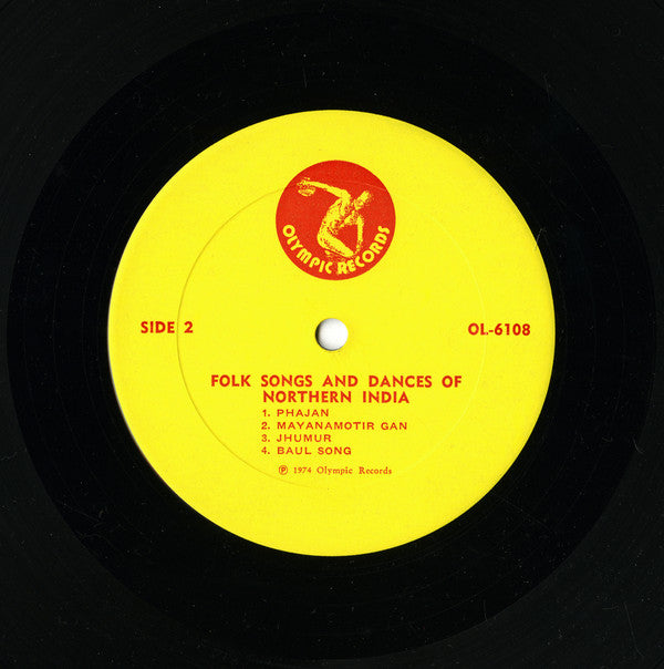 Unknown Artist : Folk Songs And Dances Of Northern India (LP)