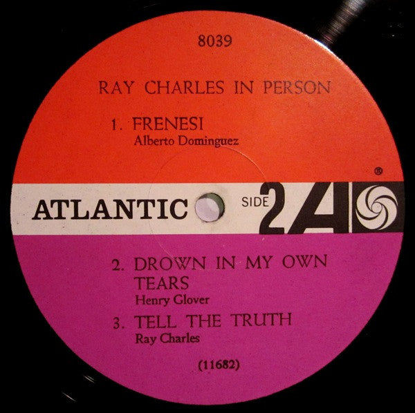 Ray Charles : Ray Charles In Person (LP, Album, Mono, RE, MGM)