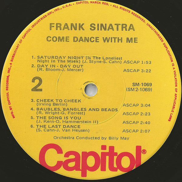 Frank Sinatra With Billy May And His Orchestra : Come Dance With Me! (LP, Album, RE)