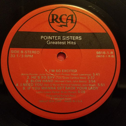 Pointer Sisters : Greatest Hits (LP, Comp, RE, RM)