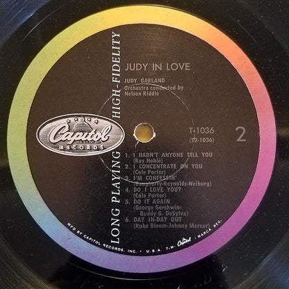 Judy Garland : Judy In Love (LP, Album, Mono, Scr)