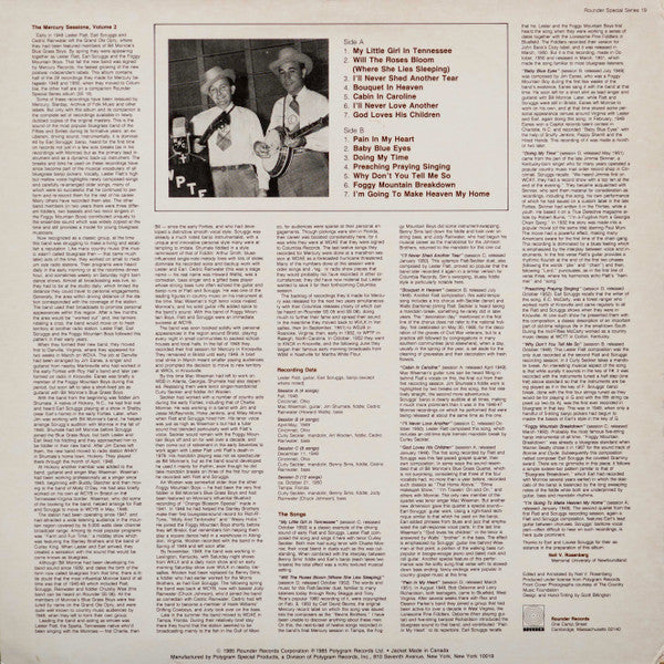 Flatt & Scruggs : The Original Mercury Recordings Volume Two (LP, Comp)