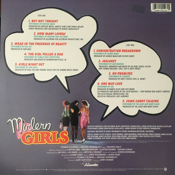 Various : Modern Girls (Original Motion Picture Soundtrack) (LP, Album, Comp, Spe)