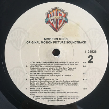 Various : Modern Girls (Original Motion Picture Soundtrack) (LP, Album, Comp, Spe)