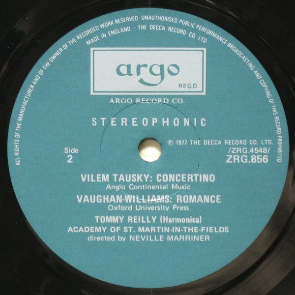 Tommy Reilly : Little Suite / Five Pieces / Concertino / Romance (LP)