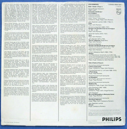 The Romeros : Telemann / Bach / D. Scarlatti / Loeillet / Dowland (LP, Album)