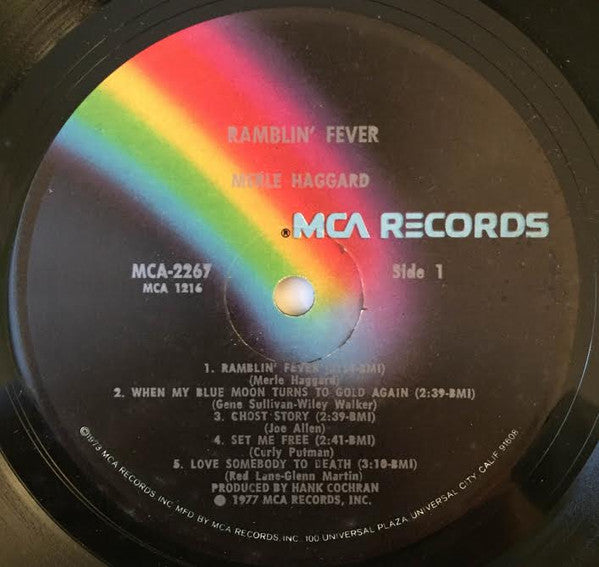 Merle Haggard : Ramblin' Fever (LP, Album)
