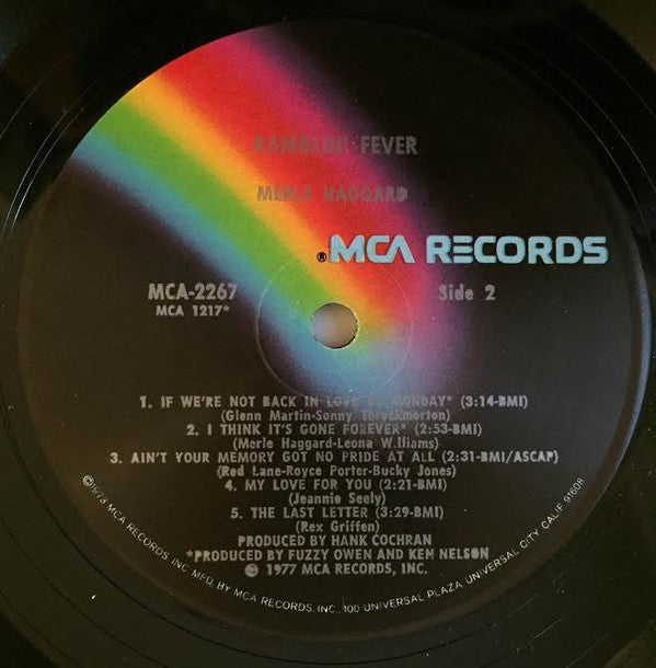 Merle Haggard : Ramblin' Fever (LP, Album)