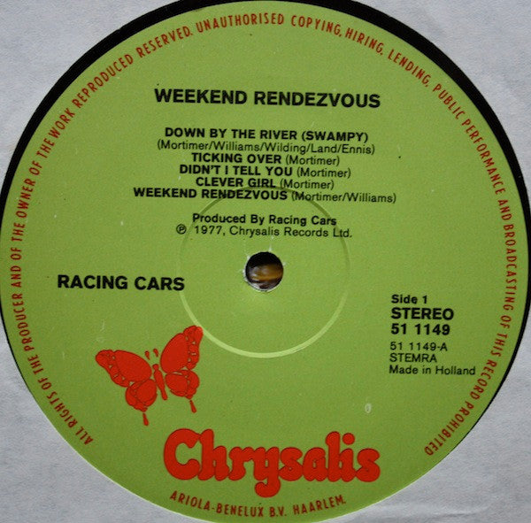 Racing Cars : Weekend Rendezvous (LP, Album)