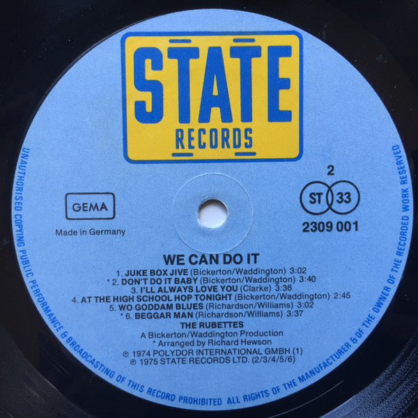 The Rubettes : We Can Do It (LP, Album)