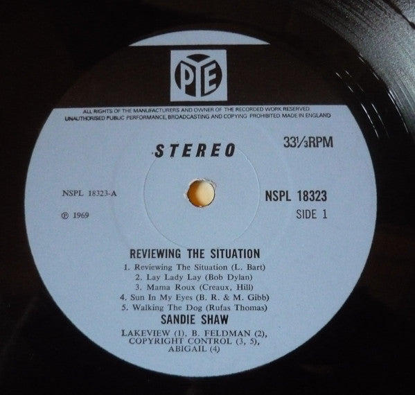 Sandie Shaw : Reviewing The Situation (LP, Album)