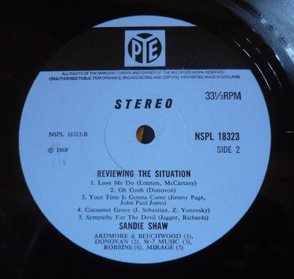 Sandie Shaw : Reviewing The Situation (LP, Album)