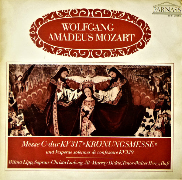 Wolfgang Amadeus Mozart : Messe C - Dur Kv 317 "Krönungsmesse" Und Vesperae Solennes De Confessore Kv 339 (LP, Alb)