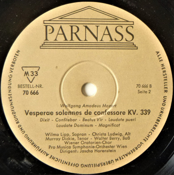 Wolfgang Amadeus Mozart : Messe C - Dur Kv 317 "Krönungsmesse" Und Vesperae Solennes De Confessore Kv 339 (LP, Alb)
