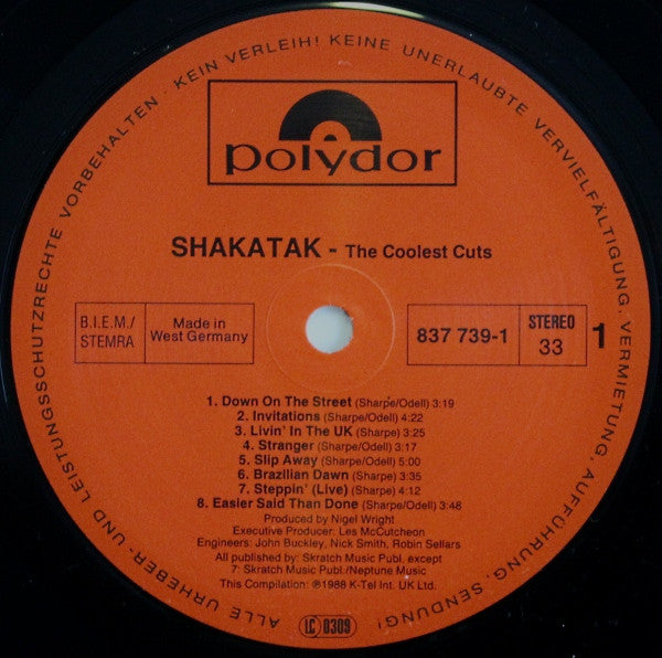 Shakatak : The Coolest Cuts (LP, Comp, Gat + 12", EP)