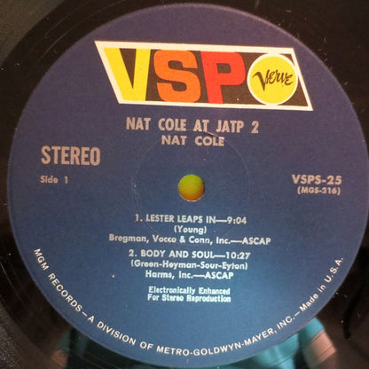 Nat King Cole : Nat Cole At JATP 2 (LP, Comp, RM)