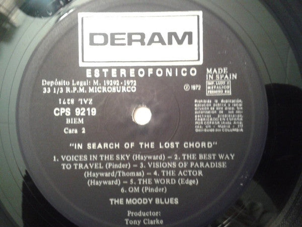 The Moody Blues : In Search Of The Lost Chord (LP, Album, RE)