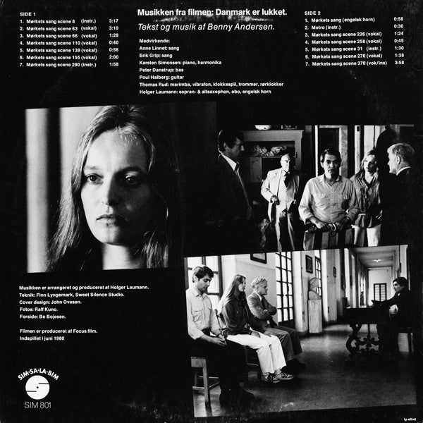 Benny Andersen : Musikken Fra Filmen: Danmark Er Lukket (LP, Album)