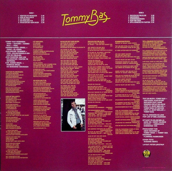 Tommy "Bas" Pedersen : Tommy Bas (LP, Album, Red)