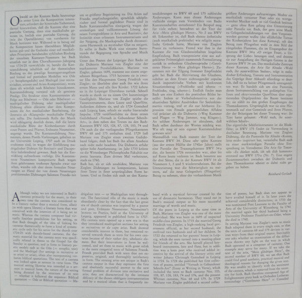 Johann Sebastian Bach - Edith Mathis • Anna Reynolds • Peter Schreier • Dietrich Fischer-Dieskau, Münchener Bach-Chor • Münchener Bach-Orchester, Karl Richter : Pfingst-Kantaten (BWV 34 • 68 • 175) (LP)