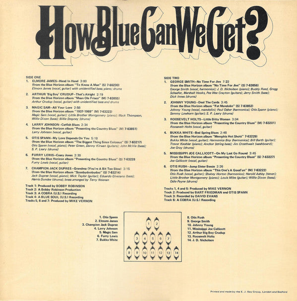 Various : How Blue Can We Get? (2xLP, Comp)