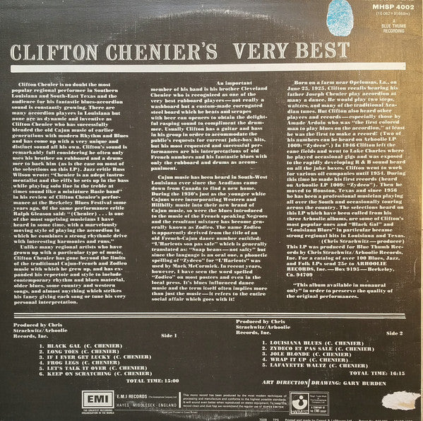 Clifton Chenier : Clifton Chenier's Very Best (LP, Comp, Mono)