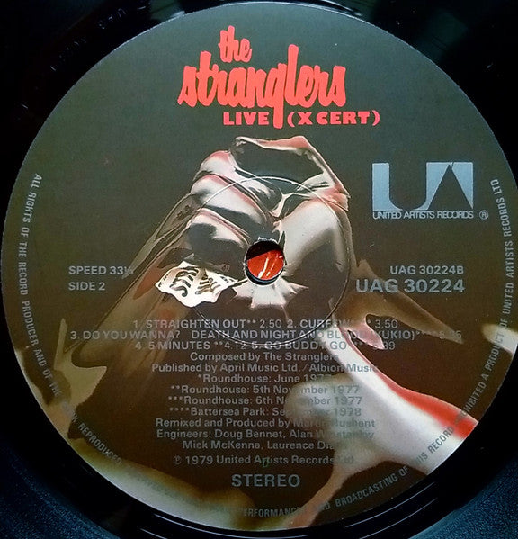 The Stranglers : Live (X Cert) (LP, Album)