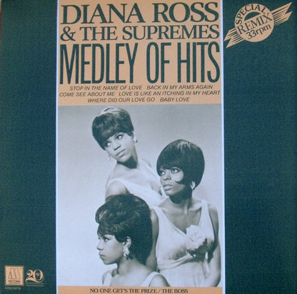 The Supremes : Medley Of Hits (Special Remix) (12", Mixed)