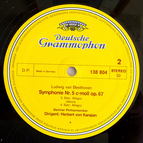 Ludwig van Beethoven - Berliner Philharmoniker • Herbert von Karajan : Symphonie Nr.5 (LP, RE)