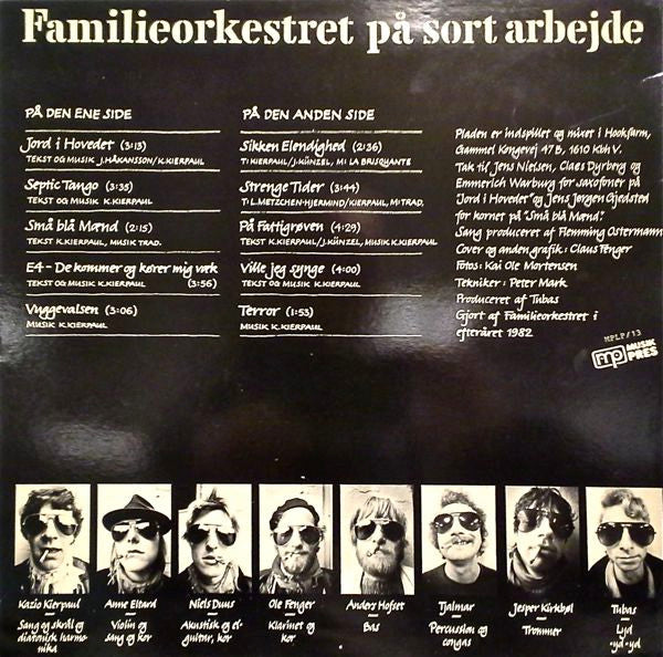 Familieorkestret : Familieorkestret På Sort Arbejde (LP, Album)