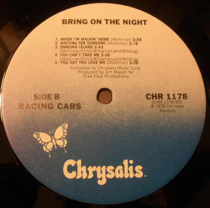 Racing Cars : Bring On The Night (LP, Album, Ter)