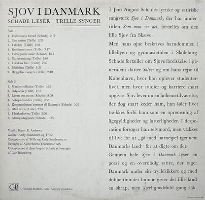 Jens August Schade & Trille : Sjov I Danmark (Jens August Schade Læser • Trille Synger) (LP, Album, RE)